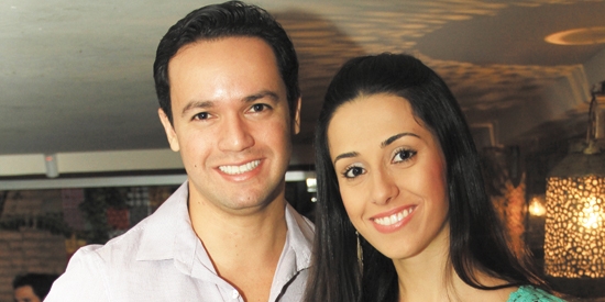 Danilo Carrera e Daiana Boraschi  em point da noite francana